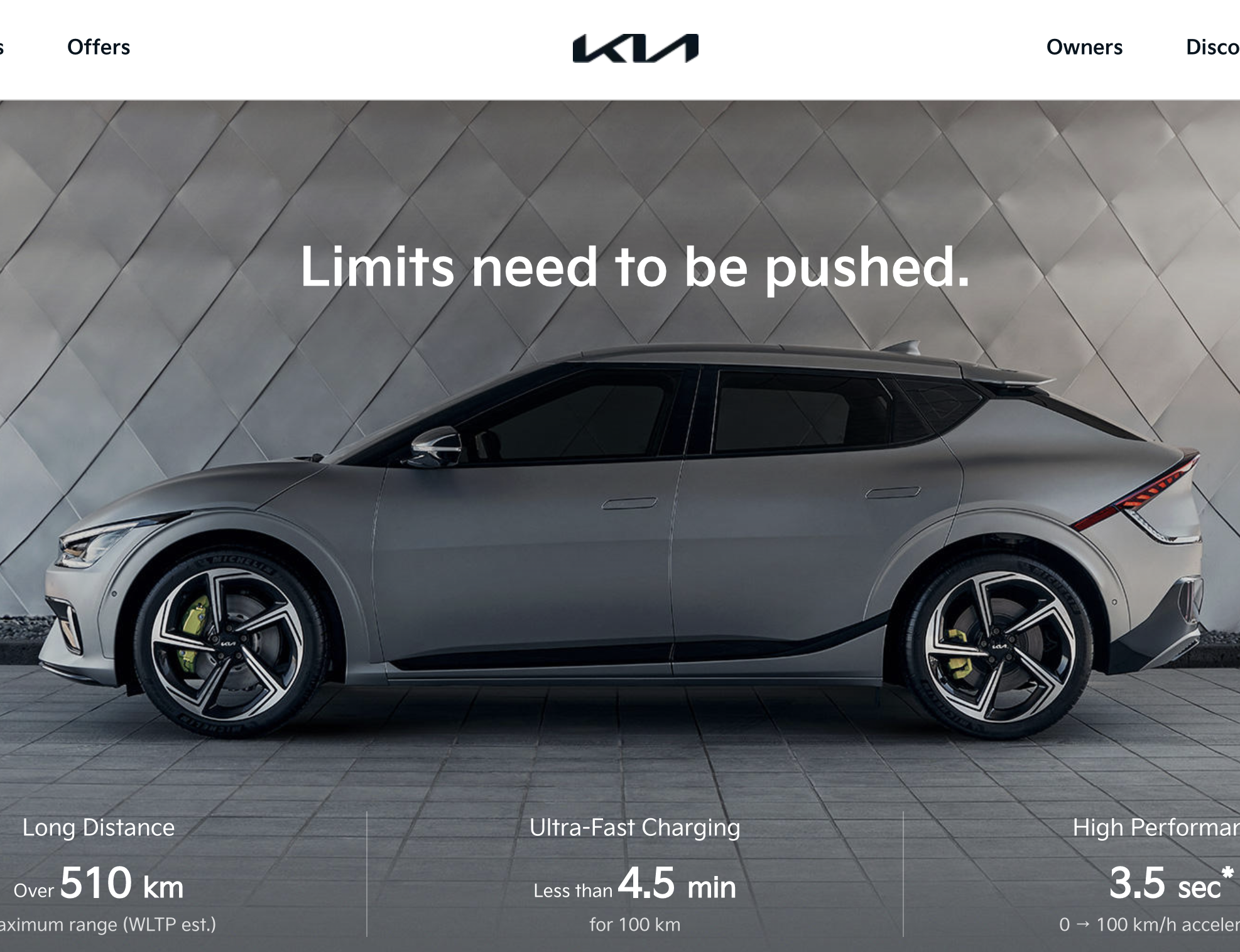 KIA EV6 microsite